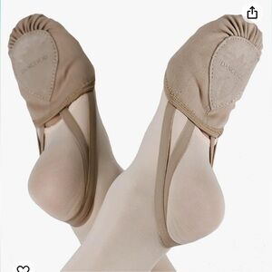 DANCEYOU ballet  for Girls /Womens Half Soles  Dance Shoes